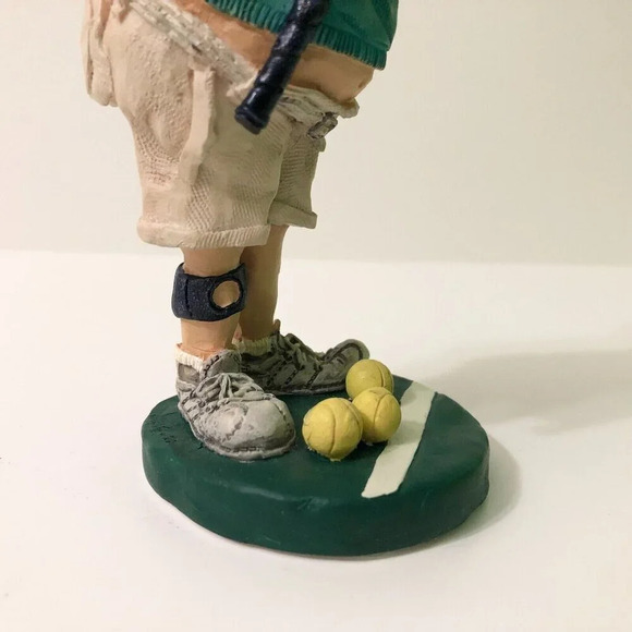 Doug Harris Tennis Player Causing A Racket Russ Berrie Statue - Picture 6 of 16